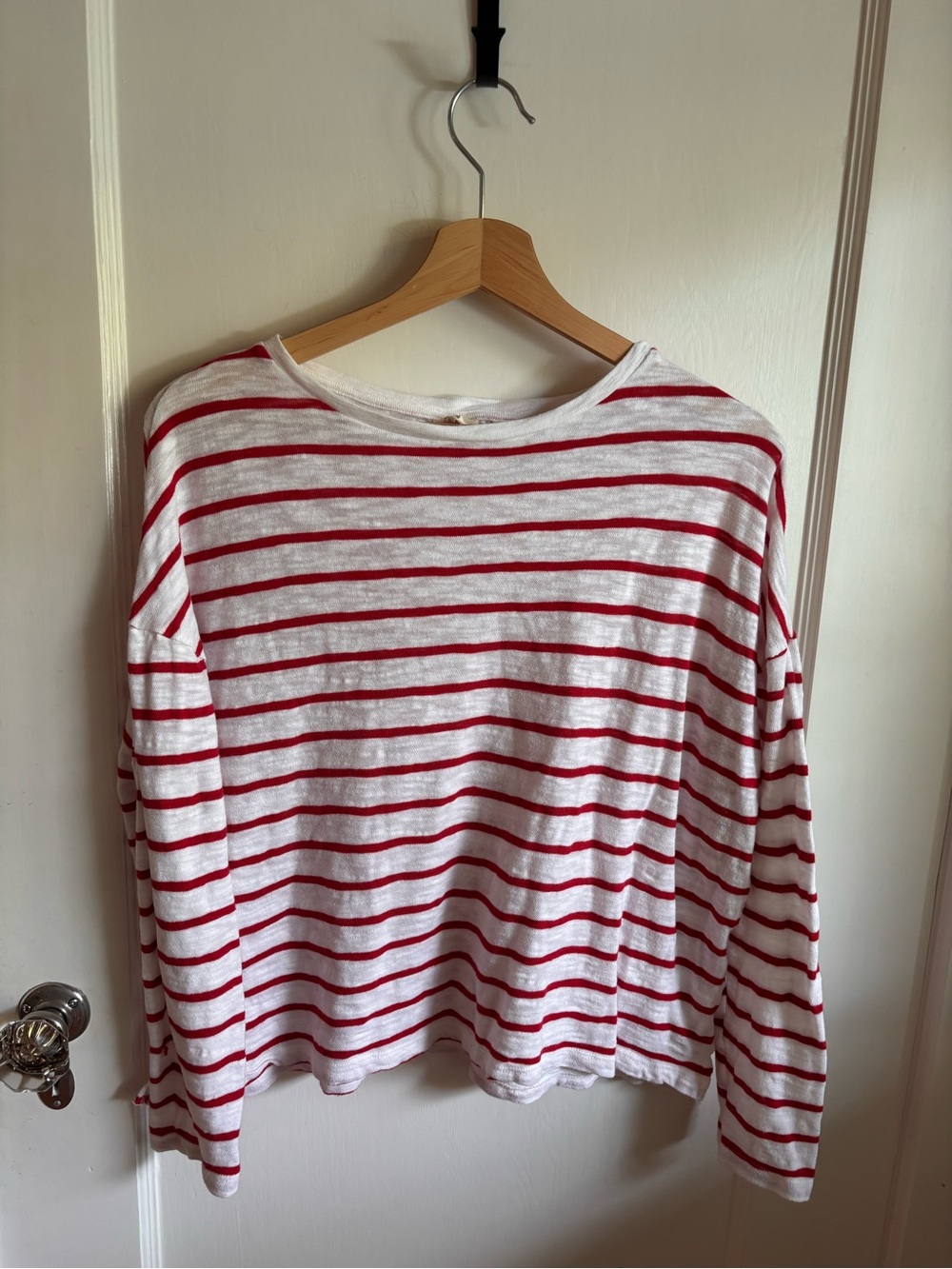 Levi's Red & White Striped Long-Sleeve Tee